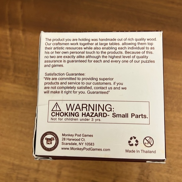 Monkey Podgames the spacial challenge new wooden block puzzle Mensa thinking - Picture 3 of 4